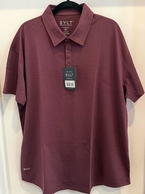 BYLT Basics Men's Polo - Maroon